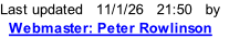 Last updated   11/1/26   21:52   by   Webmaster: Peter Rowlinson