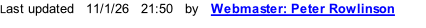 Last updated   11/1/26   21:53   by   Webmaster: Peter Rowlinson