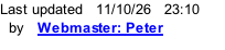 Last updated   11/10/26   23:16   by   Webmaster: Peter Rowlinson