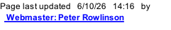 Page last updated   6/10/26   14:22   by    Webmaster: Peter Rowlinson