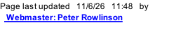 Page last updated   11/6/26   12:02   by    Webmaster: Peter Rowlinson