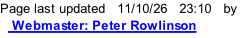 Page last updated   11/10/26   23:16   by    Webmaster: Peter Rowlinson